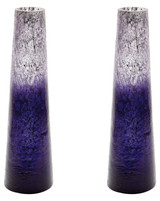 Purple Ombre Ombre Snorkel Vase - Set of 2 - Style: 7330400