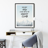 Best View - Quote - Wall Art Poster Best View - Quote - Wall Art Poster