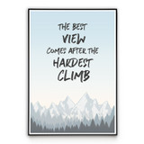 Best View - Quote - Wall Art Poster Best View - Quote - Wall Art Poster