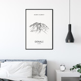 Denali Seven Summits  Mountain Poster
