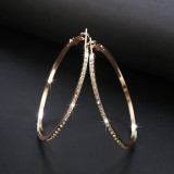 Rhinestone Hoop Earrings