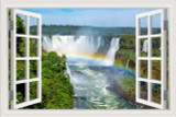 Waterfall 3D Window View Wall Sticker