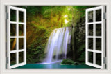 Waterfall 3D Window View Wall Sticker