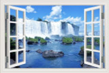 Waterfall 3D Window View Wall Sticker