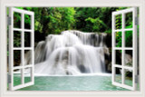 Waterfall 3D Window View Wall Sticker