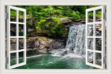 Waterfall 3D Window View Wall Sticker