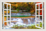 Waterfall 3D Window View Wall Sticker