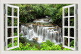 Waterfall 3D Window View Wall Sticker