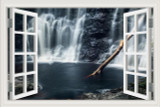 Waterfall 3D Window View Wall Sticker