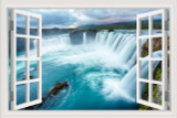 Waterfall 3D Window View Wall Sticker