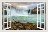 Waterfall 3D Window View Wall Sticker