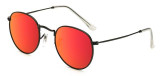 2017 New Sunglasses Women Rose Gold Metal Frame Circle Glasses Mirrored Brand Designer Round Sun Glasses for Women Lunette