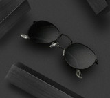 2017 New Sunglasses Women Rose Gold Metal Frame Circle Glasses Mirrored Brand Designer Round Sun Glasses for Women Lunette
