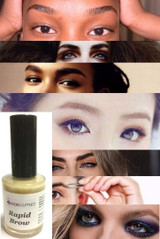 Lot 10 Bottles Rapid Brow Growth Formula Grow Eyebrows Hair Brows