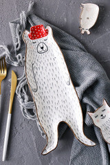 Cartoon Animal Ceramic Dish Plates