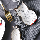 Cartoon Animal Ceramic Dish Plates