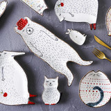 Cartoon Animal Ceramic Dish Plates