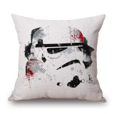 Star Wars Watercolor Throw Pillows, R2-D2, C-3P0, Yoda and BB-8