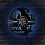 Star Wars Characters Novelty Clock Gift, Vinyl Record Wall Clock