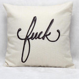 F WORD Quote Throw Pillow