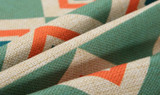 Yellow Triangle Geometric, Retro Pattern Throw Pillows
