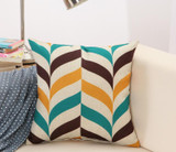 Geometric Swirls, Retro Pattern Throw Pillows