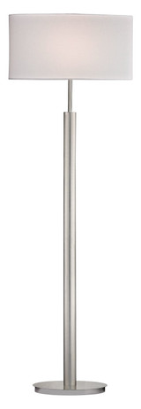Satin Nickel 1 Light LED Floor Lamp from the Port Elizabeth Collection - Style: 7276654