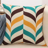 Geometric, Retro Pattern Throw Pillow
