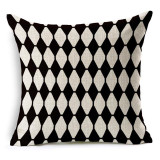 Black and White Diamond Pattern Throw Pillows