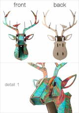 Artificial Deer Head Wall Decor 3D Puzzle