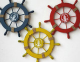 Mediterranean Nautical Helm, Ship Wheel Home Decor - 4 colors available