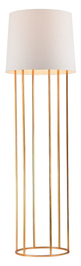 Barrel Frame Floor Lamp In Gold Leaf - Style: 7497562