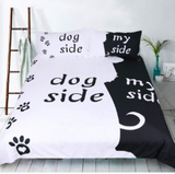Dog Side My Side Bed Sheet