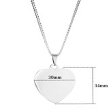 Engraved Photo Back / Name Pendant Necklace