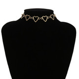 Sweet Love Heart Choker Necklace