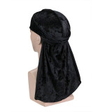 Black Luxury Velvet Durag