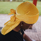 Gold Velvet Durag