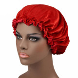 Red Satin Lined Velvet Bonnet