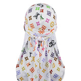 Colourful LV Designer Durag