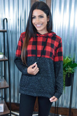 Tribal Print Patchwork Hoodie