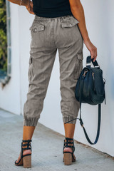 Drawstring Cargo Pocketed Joggers