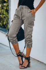 Drawstring Cargo Pocketed Joggers