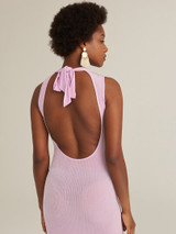 Mirrors split thigh dress
