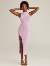Mirrors split thigh dress