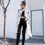 Toriko "Newspaper" print shirt dress