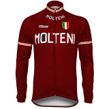 Men's Long Sleeve Cycling Jersey Winter Polyester Purple Yellow Red Bike Jersey Pants Top Mountain Bike MTB Road Bike Cycling UV Resistant Breathable Quick Dry Sports Clothing Apparel / Stretchy