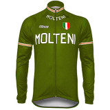 Men's Long Sleeve Cycling Jersey Winter Polyester Purple Yellow Red Bike Jersey Pants Top Mountain Bike MTB Road Bike Cycling UV Resistant Breathable Quick Dry Sports Clothing Apparel / Stretchy