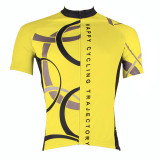 Men's Short Sleeve Cycling Jersey Polyester White Yellow Red Bike Jersey Top Mountain Bike MTB Road Bike Cycling Breathable Quick Dry Ultraviolet Resistant Sports Clothing Apparel