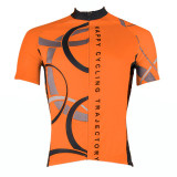 Men's Short Sleeve Cycling Jersey Polyester White Yellow Red Bike Jersey Top Mountain Bike MTB Road Bike Cycling Breathable Quick Dry Ultraviolet Resistant Sports Clothing Apparel