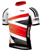 Men's Short Sleeve Cycling Jersey Spandex Polyester Red Royal Blue British Champion National Flag Bike Jersey Top Mountain Bike MTB Road Bike Cycling Breathable Waterproof Zipper Sports